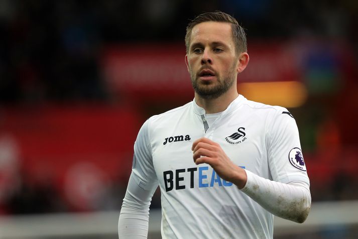 Gylfi Þór Sigurðsson kom að 22 mörkum Swansea með beinum hætti.