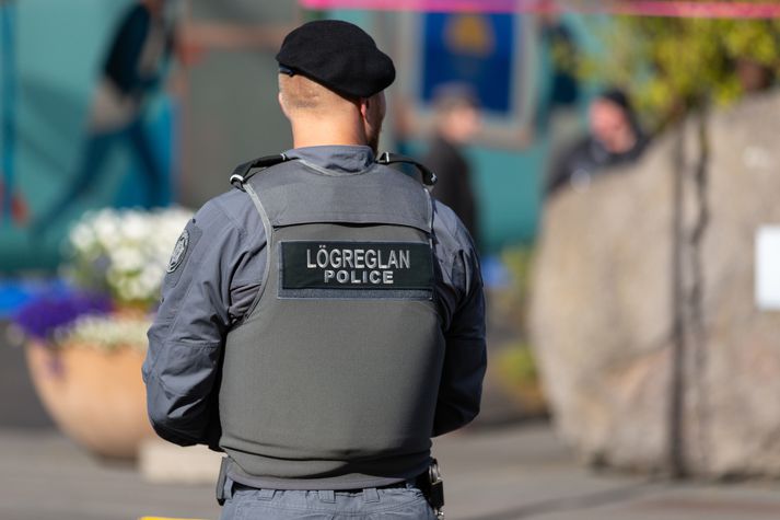 Sérsveitarmenn mættu á vettvang.