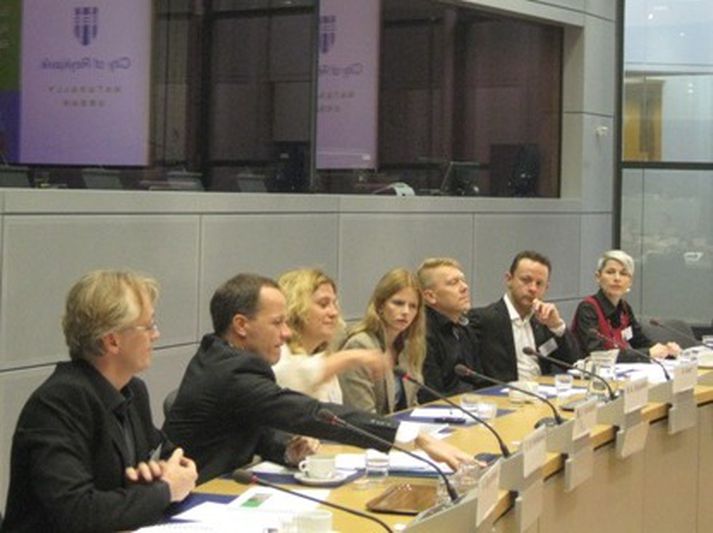 Fulltrúar borgarinnar sátu fyrir svörum í Brussel. Mynd af vef Reykjavíkurborgar.