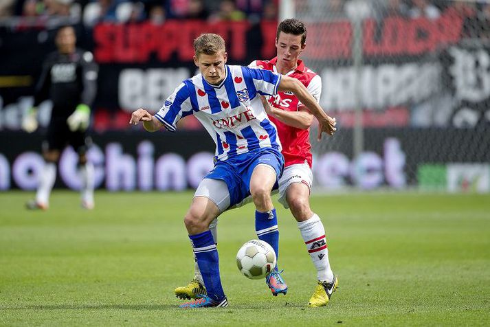 Alfreð í leik með hollenska liðinu Heerenveen.nordicphotos/getty