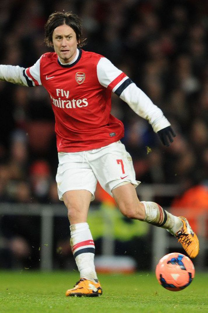 Tomas Rosicky í leik með Arsenal.