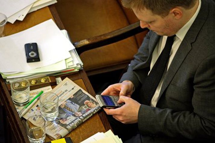 Sigmundur Davíð Gunnlaugsson gagnrýndi skattastefnu yfirvalda. Mynd/ Valli.