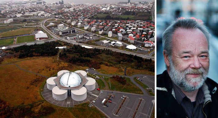 Aeriel footage of Öskjuhlíð in Reykjavík where the building of the new temple of the Asatru Community will commence shortly. Hilmar Örn Hilmarsson, high chieftain of the Asatru Community,(pictured right) says he had to correct the misunderstanding that The Pearl in Öskjuhlíð is the new chief temple for the members of the Asatru Community.