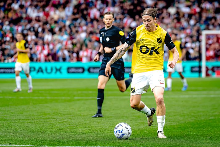 Elías í leik með NAC Breda fyrr á tímabilinu.