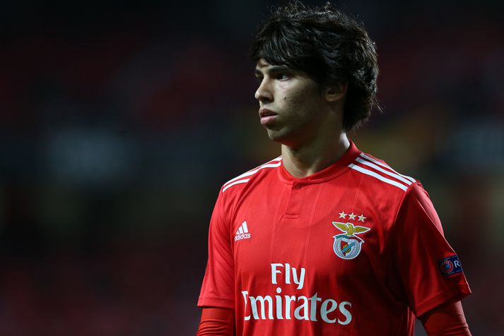 Joao Felix í leiknum á móti Dinamo Zagreb í Evrópudeildinni.