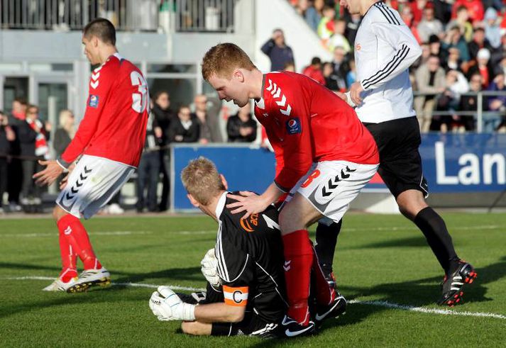 FH og Valur gerðu jafntefli 1-1.