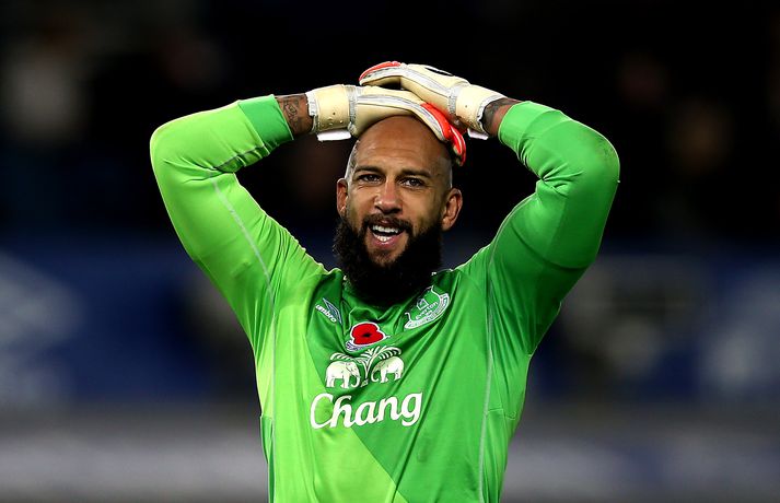 Howard í eldlínunni með Everton.