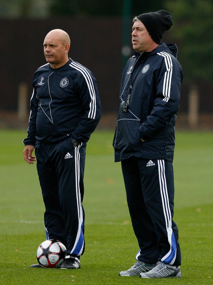 Carlo Ancelotti og Ray Wilkins.