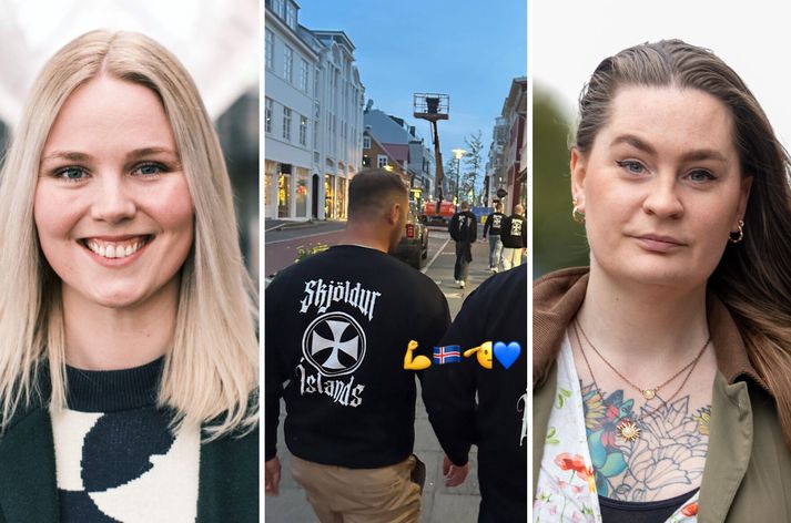 Þorbjörg og Ugla segja miðbæ Reykjavíkur hættulegri eftir að dæmdir ofbeldismenn ákváðu að fara þangað saman til að gæta að framtíð Íslands.