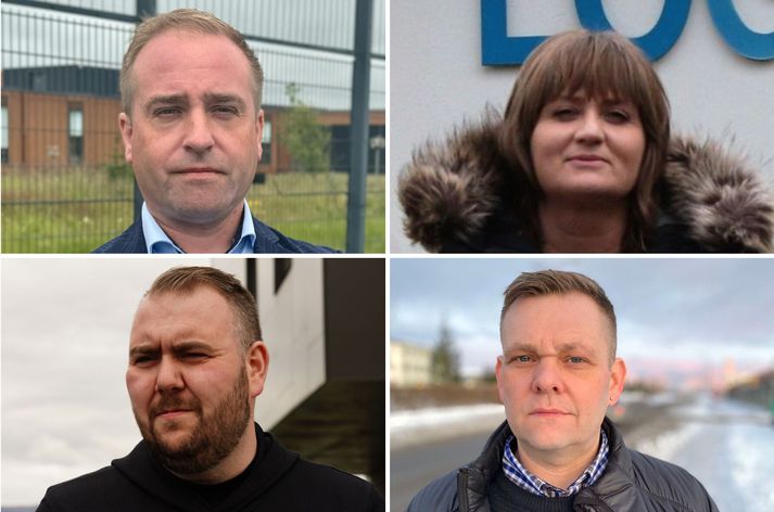 Halldór Valur Pálsson, forstöðumaður Fangelsisins á Hólmsheiði, Rannveig Brynja Sverrisdóttir, öryggisstjóri Fangelsismálastofnunar, Heiðar Smith, formaður Fangavarðafélags Íslands og  Guðmundur Ingi Þóroddsson, formaður Afstöðu, hafa miklar áhyggjur af stöðu fangelsismála. Á myndina vantar Kristínu Evu Sveinsdóttur, forstöðumann Litla-Hrauns.