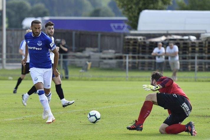 Cenk Tosun var á skotskónum í dag líkt og margir liðsfélagar hans