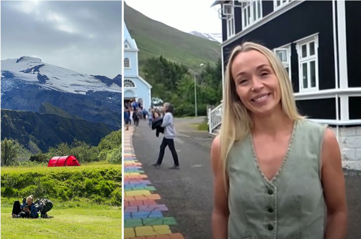 Heiður Vigfúsdóttir framkvæmdastjóri tjaldsvæðisins á Egilsstöðum segist nánast vera farin að reikna með veðurblíðu fyrir austan á hverju sumri.