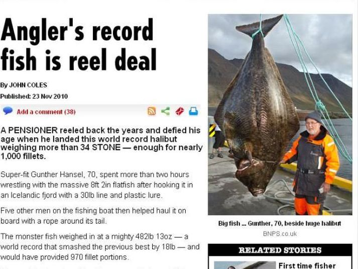 Breska ríkisútvarpið fjallaði um málið í gær.