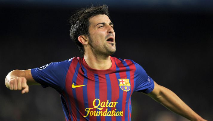 David Villa skoraði í kvöld.