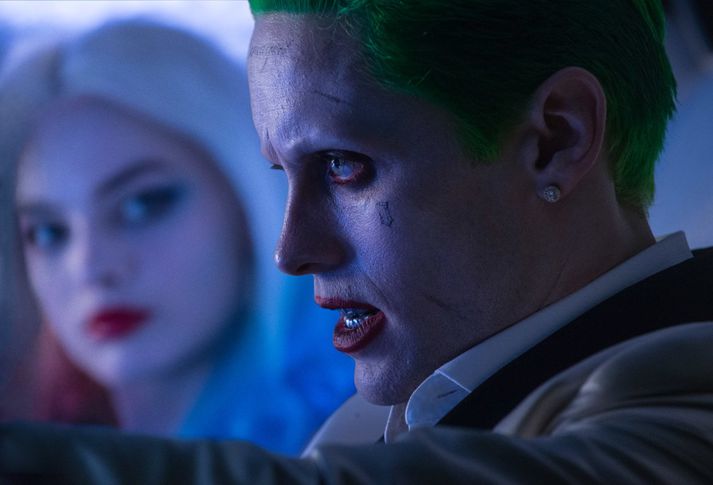 Jared Leto og Margot Robbie sem Jókerinn og Harley Quinn í Suicide Squad.