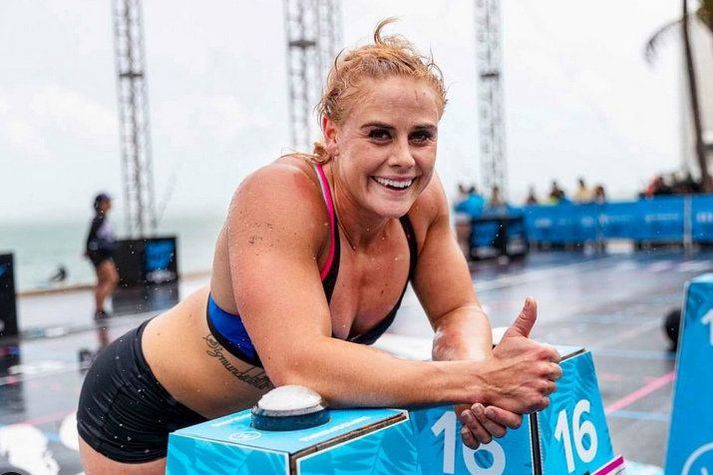 Sara Sigmundsdóttir var ekki langt frá Tiu á fyrri mótum ársins eins og á Wodapalooza mótinu í Miami.