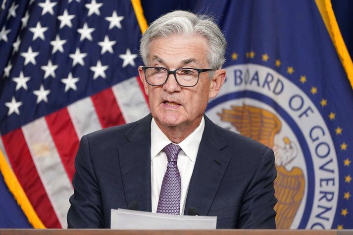 Jerome Powell er seðlabankastjóri Bandaríkjanna.