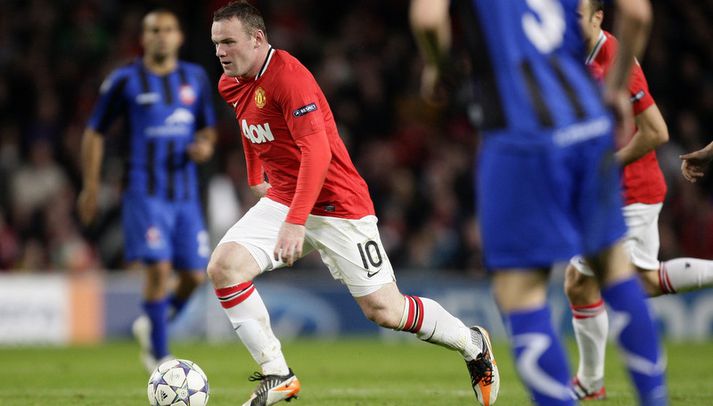 Wayne Rooney á ferðinni í kvöld.