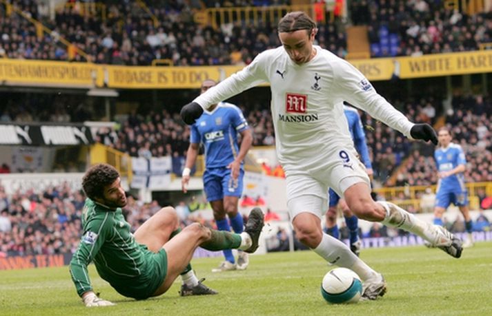 Dimitar Berbatov í leik með Tottenham.