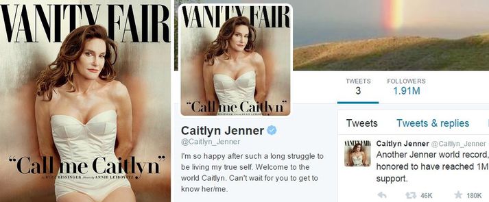 Caitlyn Jenner sló í gegn í gær.
