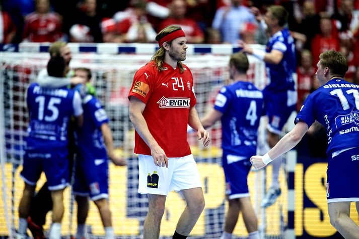 Það er mikil press á Mikkel Hansen og félögum í dag.