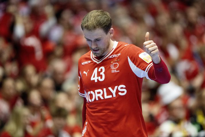 Simon Pytlick skoraði mest og fagnaði líka mest í gær. 