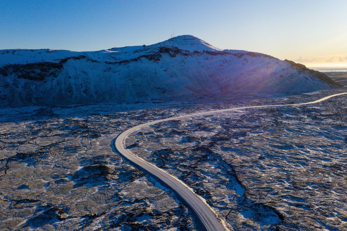 Fjallið Þorbjörn skammt frá Grindavík.