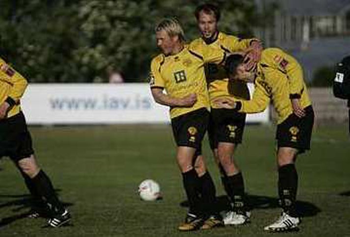 Skagamenn fagna einu marka sinna í kvöld