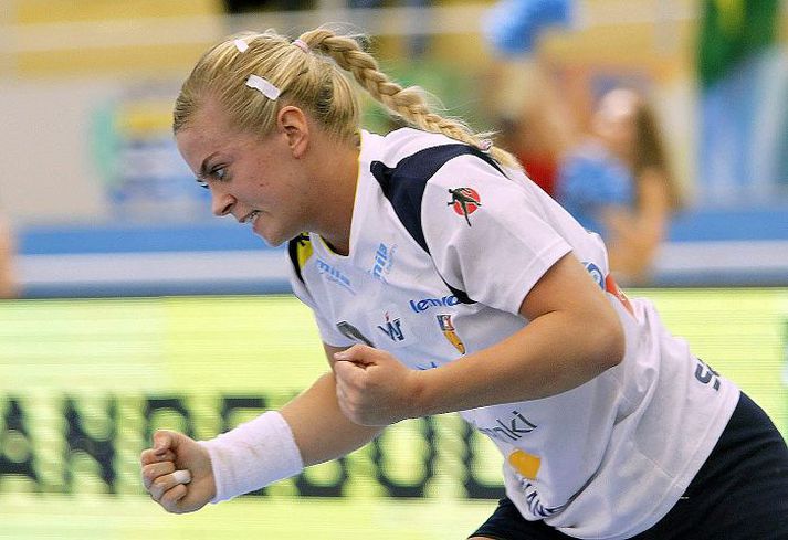 Karen Knútsdóttir var með frábæra vítanýtingu á HM.