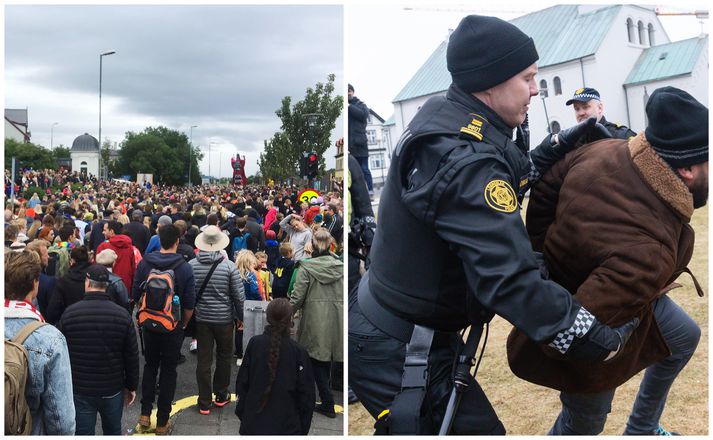 Málin snerust um handtökur á Austurvelli annars vegar og í Gleðigöngunni hins vegar.