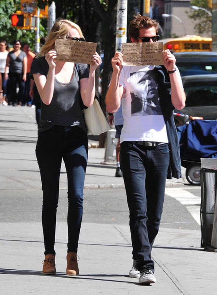 Emma Stone og Andrew Garfield.