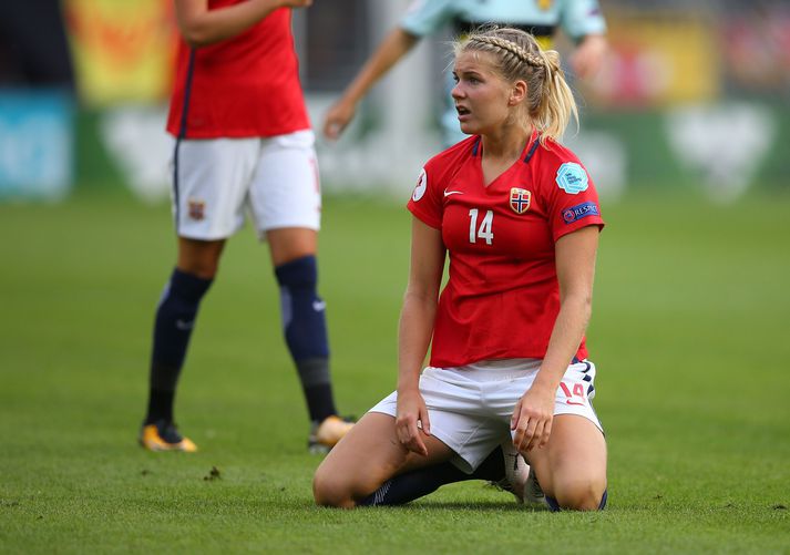 Ada Hegerberg lék síðast með norska landsliðinu í 0-1 tapi fyrir Danmörku 24. júlí 2017. Leikurinn var á EM í Hollandi.