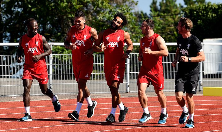 Naby Keita, Roberto Firmino, Mohamed Salah og Xherdan Shaqiri voru allir að koma til baka, þrír úr sumarfríi en tveir úr meiðslum.