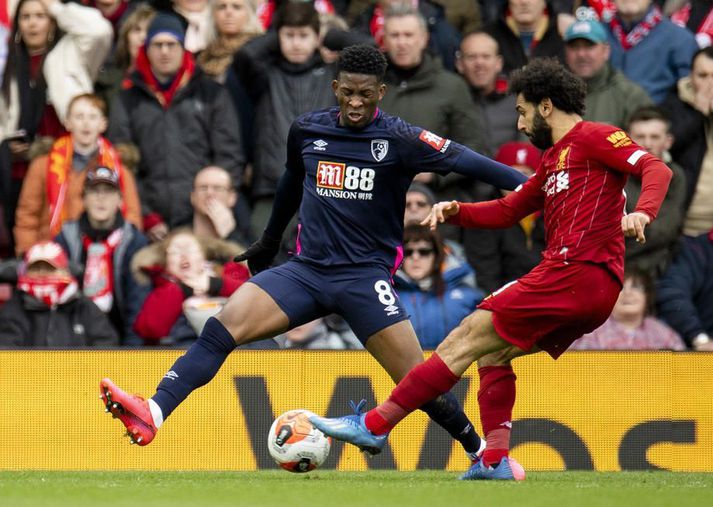 Liverpool var langefst í ensku úrvalsdeildinni þegar keppni var stöðvuð vegna kórónuveirufaraldursins.