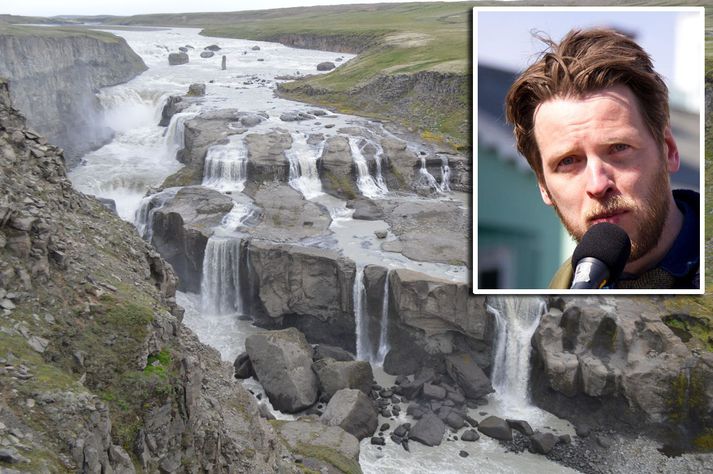 Virkjun í Norðlingaölu mybndi gera útaf við fossinn Dynk, segir Guðmundur Hörður Guðmundsson, formaður Landverndar.