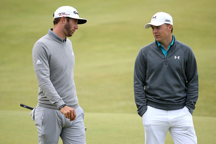 Dustin Johnson og Jordan Spieth eru farnir að þekkjast vel.