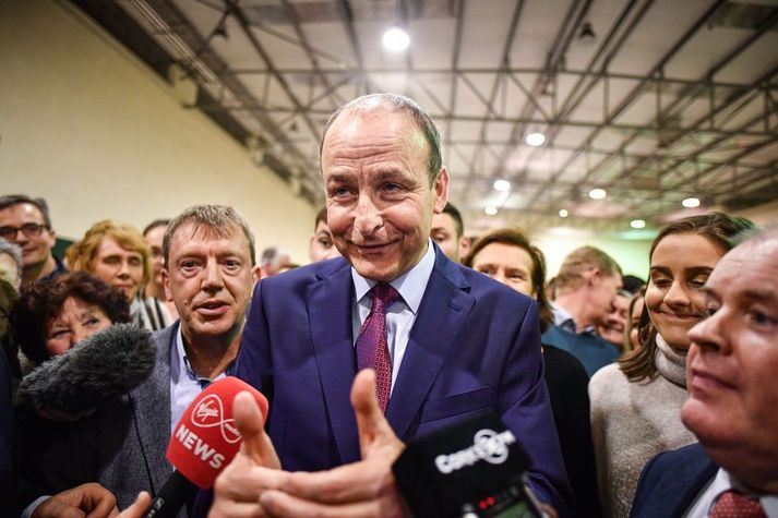 Hinn 59 ára Micheál Martin hefur gegnt embætti formanns Fianna Fáil frá árinu 2011.