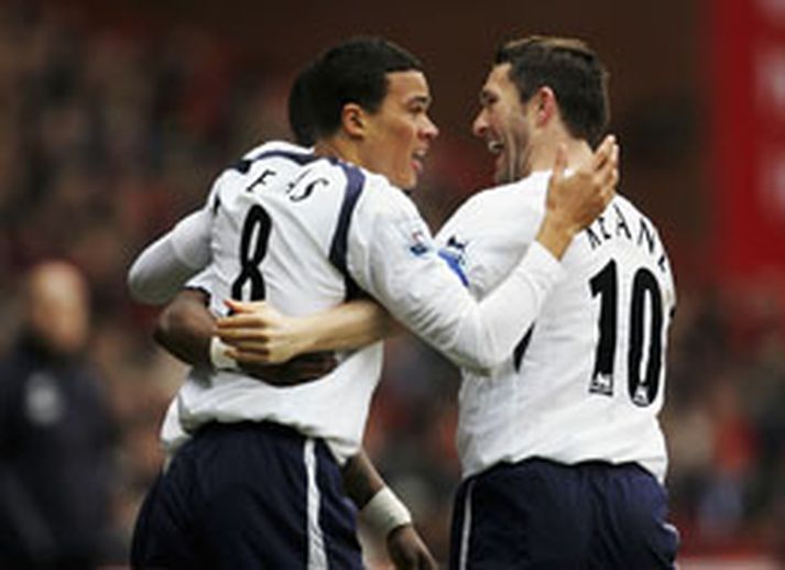Jermaine Jenas og Robbie Keane skoruðu báðir í dag.