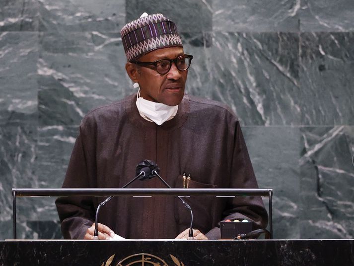 Muhammadu Buhari forseti Nígeríu fordæmir árásir á óbreytta borgara.