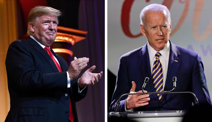 Donald Trump og Joe Biden.