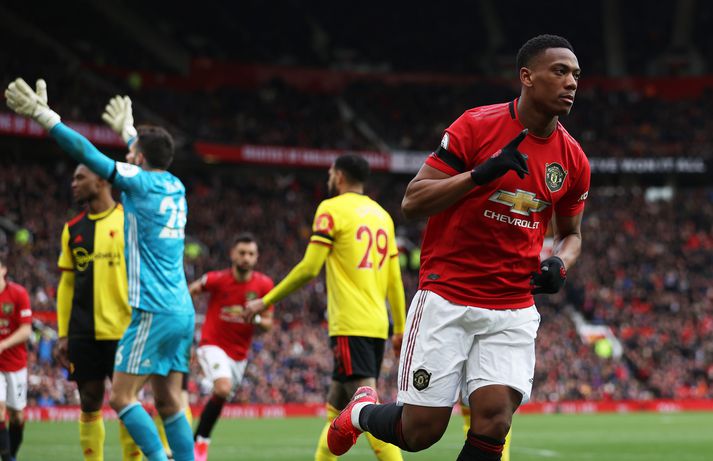 Martial fagnar marki sínu gegn Watford.