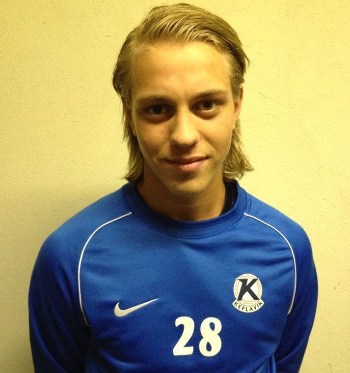 Elías Már Ómarsson skoraði þriðja mark Íslands.