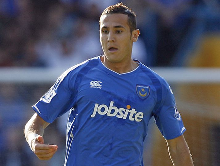 Hassan Yebda skoraði sigurmark Portsmouth.