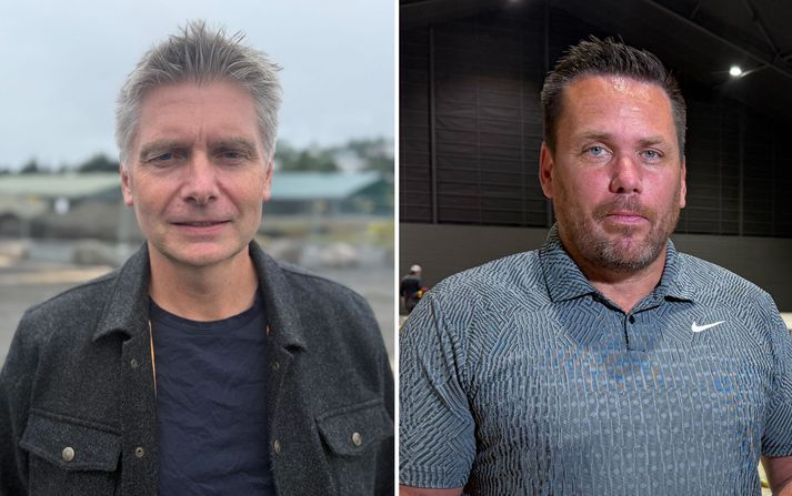 Jónas Páll Björnsson, framkvæmdastjóri Tennishallarinnar í Kópavogi, og Jón Sigurðsson, einn tveggja eigenda Sporthússins.
