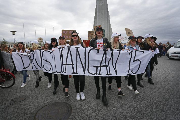 Druslugangan lagði af stað frá Hallgrímskirkju klukkan tvö í dag.