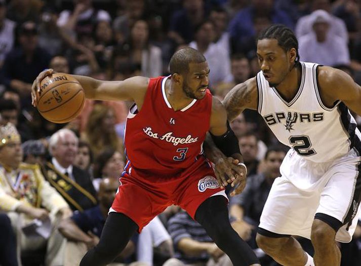 Chris Paul og Kawhi Leonard eru báðir í fyrsta varnarliði ársins í NBA-deildinni.