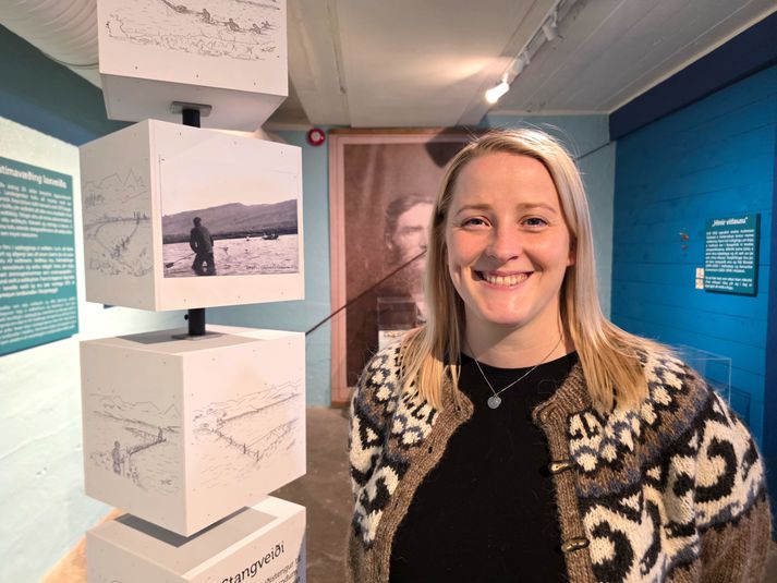   Anna Heiða Baldursdóttir, sérfræðingur í rannsóknum á Landbúnaðarsafni Íslands og sýningarstjóri sýningarinnar á Hvanneyri.   