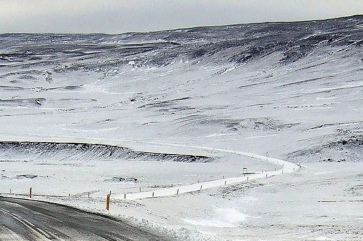 Það hefur verið snjóþungt fyrir norðan. Myndin er úr safni.