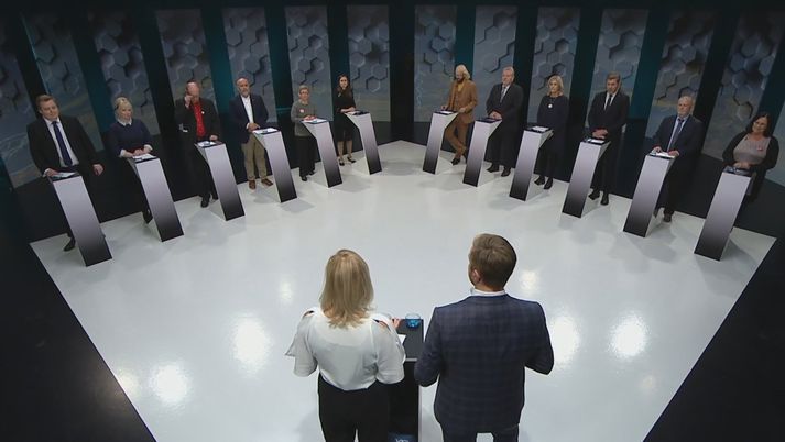 Fyrstu leiðtogaumræðurnar voru í kvöld fyrir alþingiskosningarnar