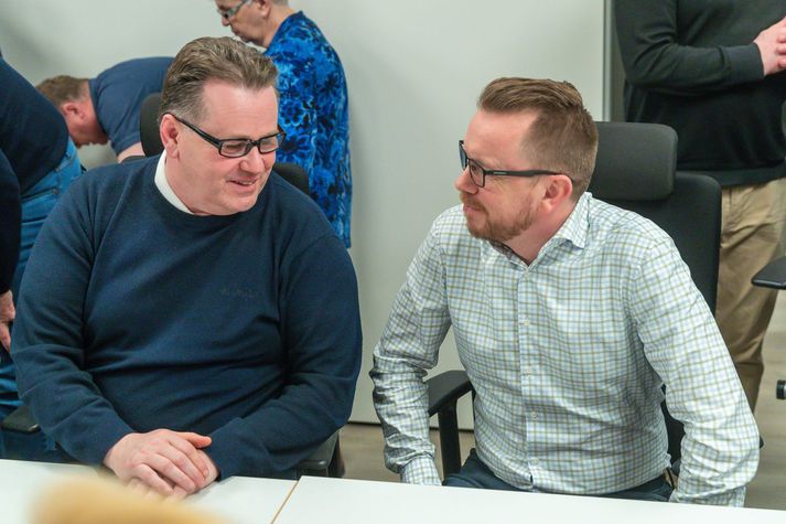 Vilhjálmur Birgisson, formaður Starfsgreinasambandsins, og Ragnar Þór Ingólfsson, formaður VR, sátu báðir fund samninganefndar Alþýðusambandsins.